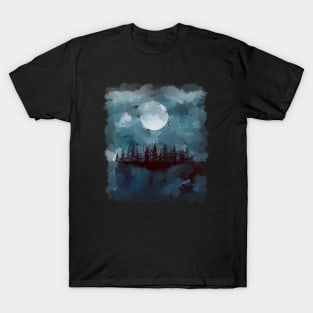 Misty Blue Forest 4 T-Shirt